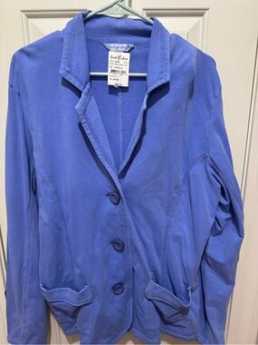 fresh produce Periwinkle Relaxed Button-Front Blazer